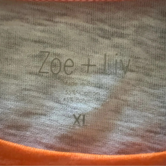 Zoe & Liv Trick or Tacos Halloween Fall 3/4 Sleeve T-shirt Womens size XL - Picture 4 of 7